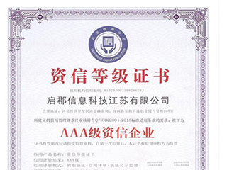 资信等级证书